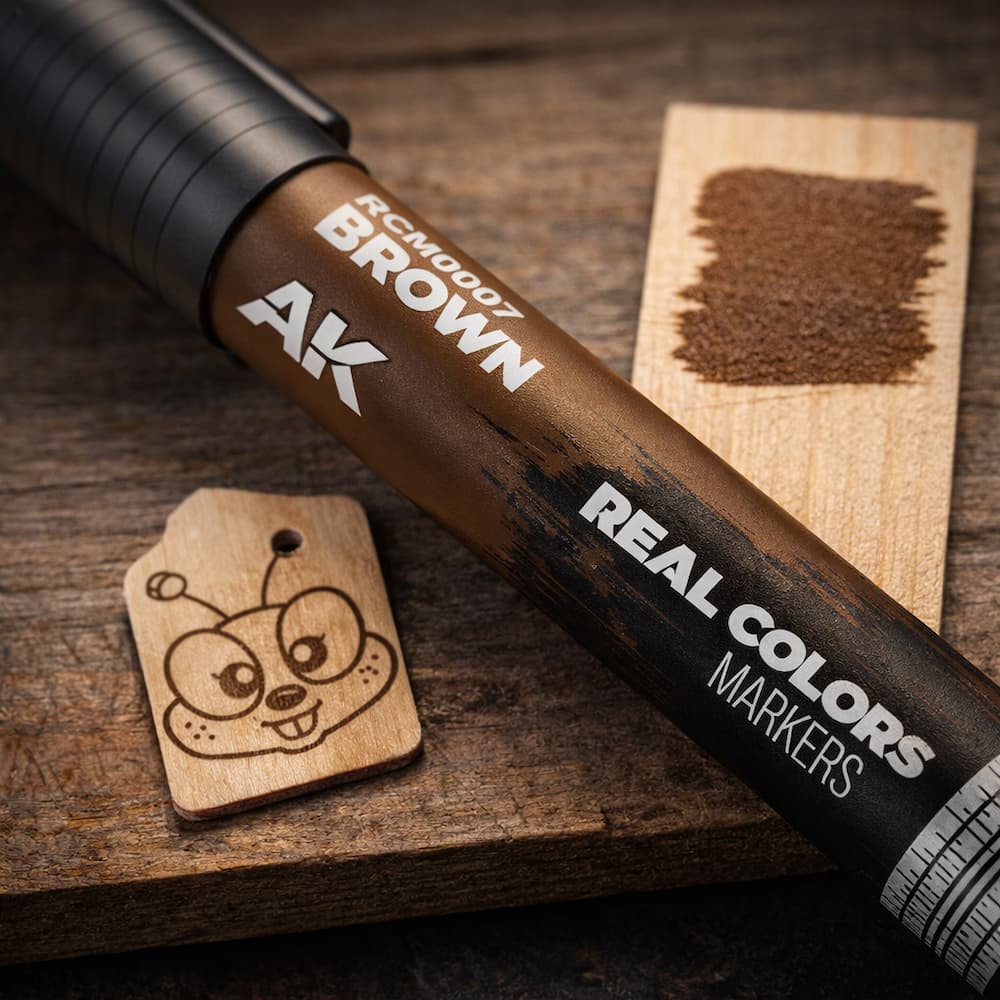 AK Interactive Real Colors Markers Brown
