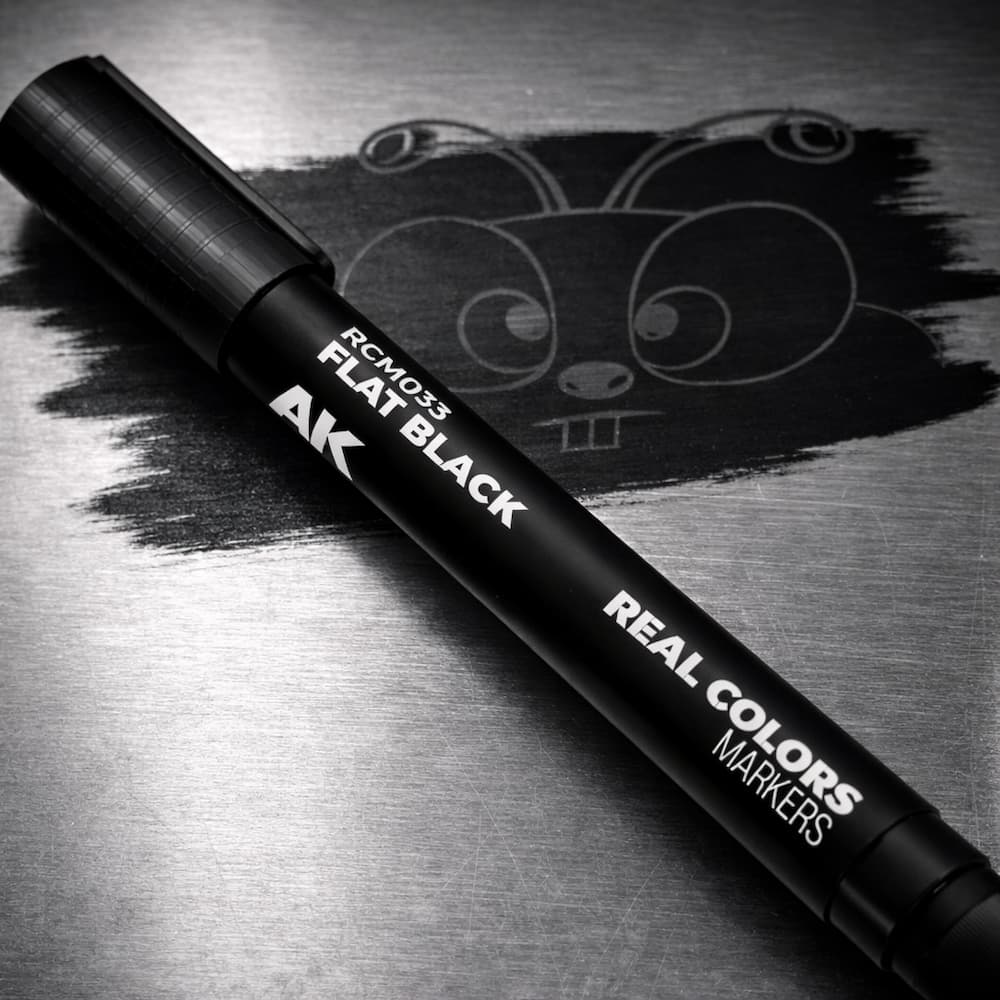 AK Interactive Real Colors Markers Flat Black