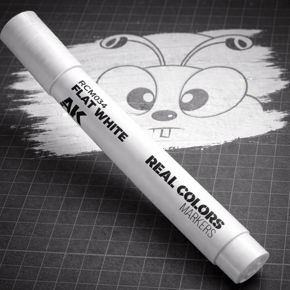 AK Interactive Real Colors Markers Flat White
