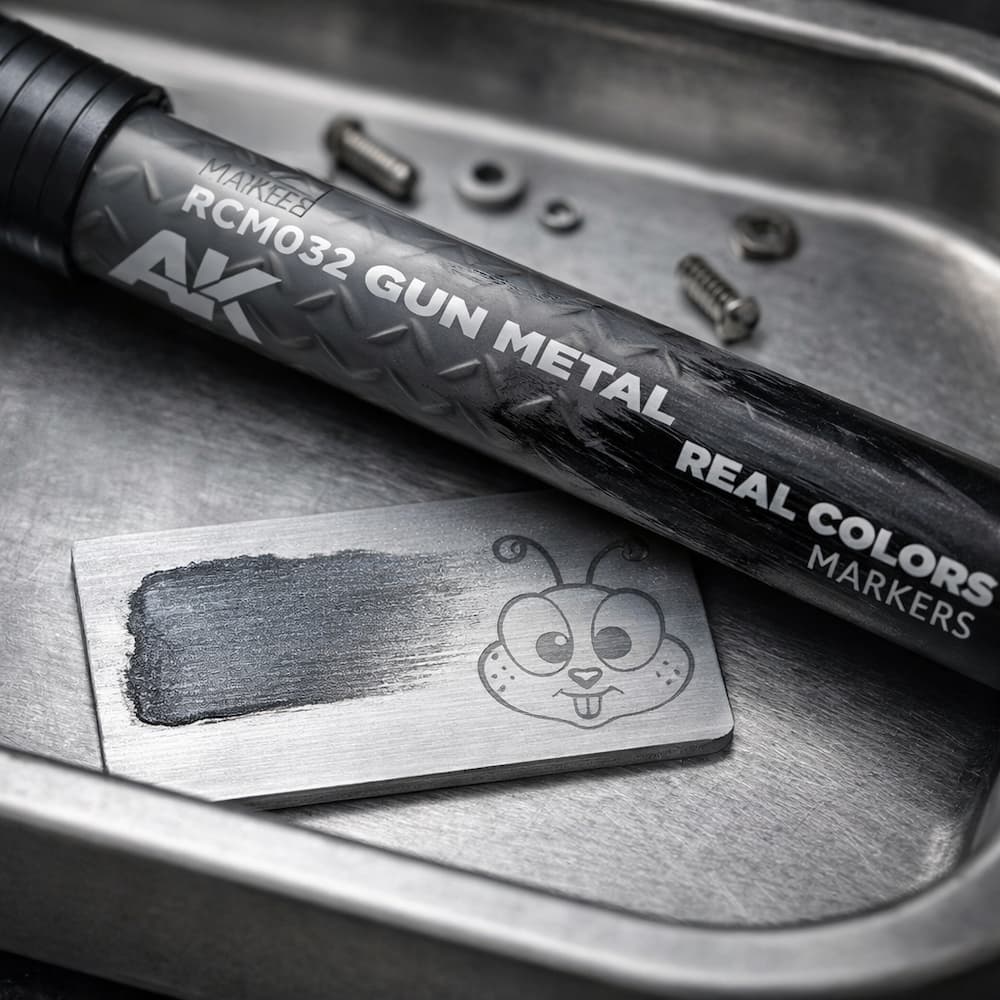 AK Interactive Real Colors Markers Gun Metal