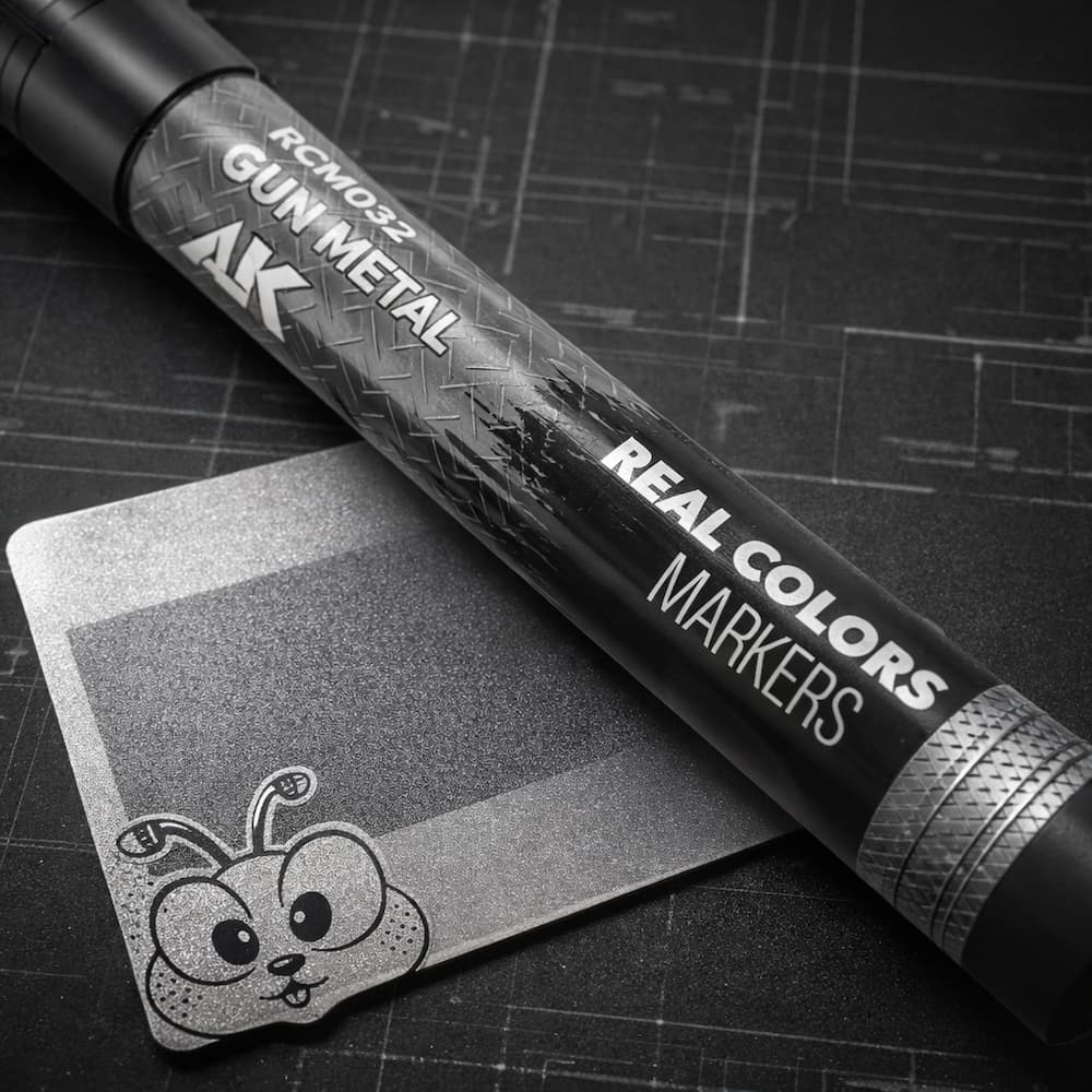 AK Interactive Real Colors Markers Gunmetal