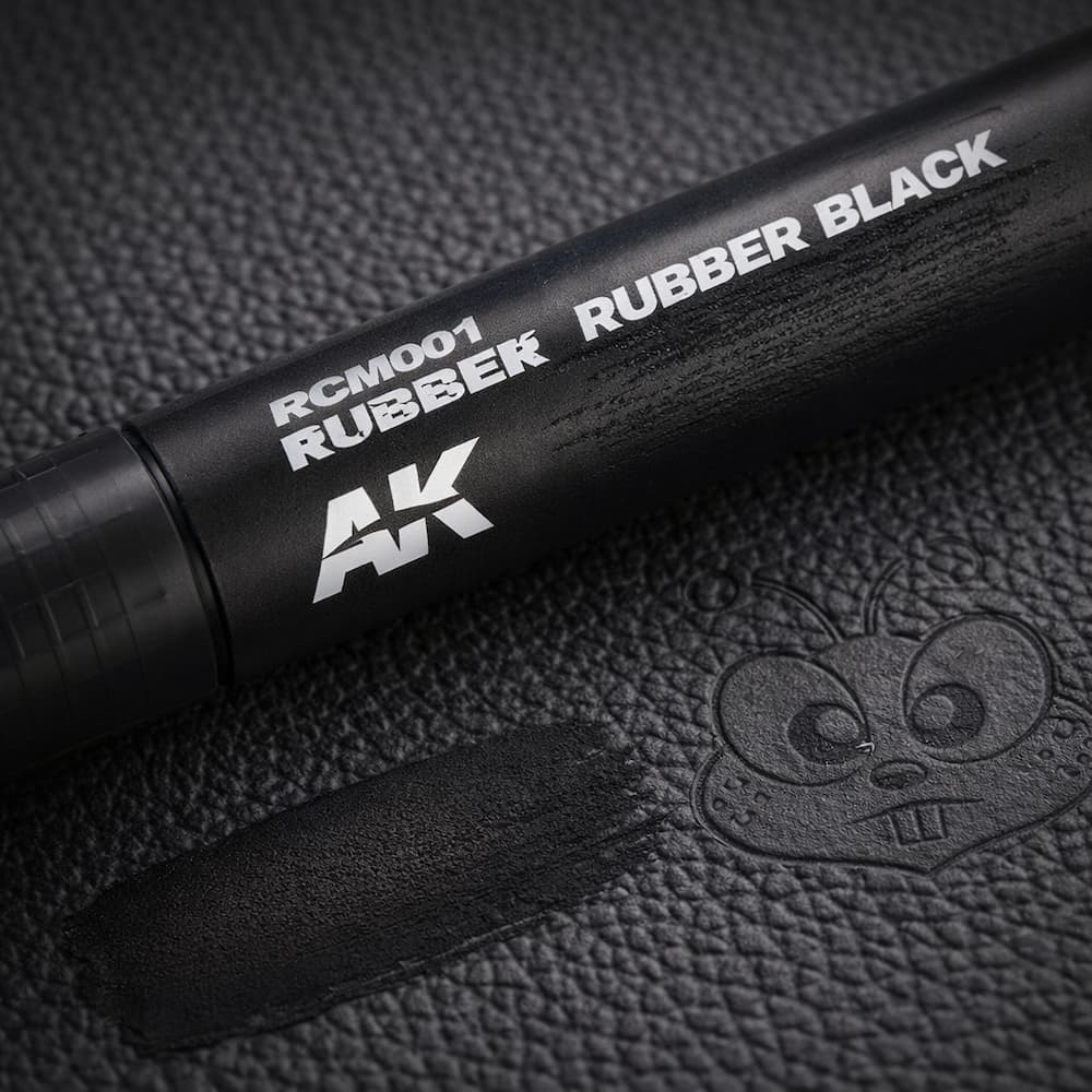 AK Interactive Real Colors Markers Rubber Black
