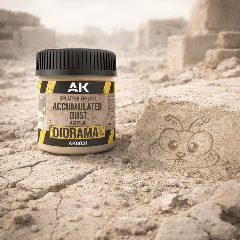 AK Interactive Splatter Effects accumulated dust