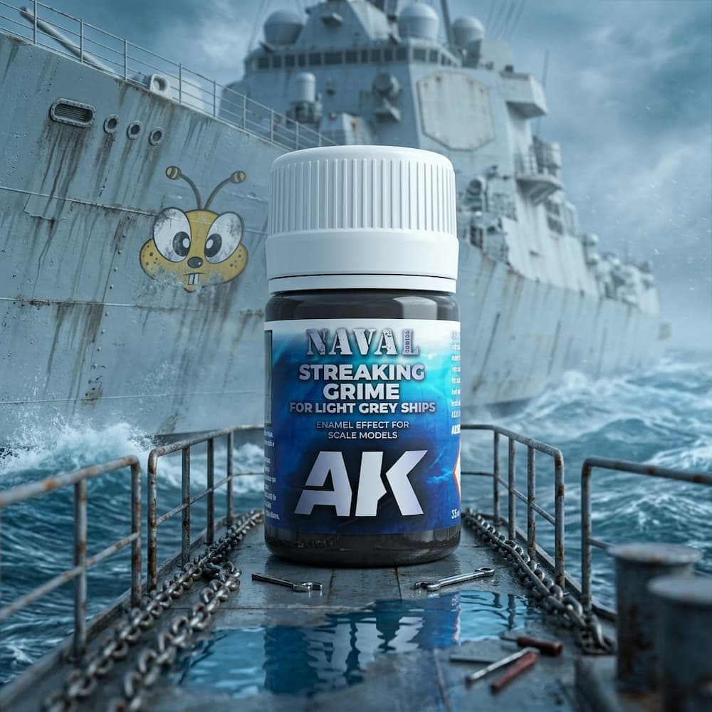 AK Interactive Brown Streaking Grime For Red Hulls