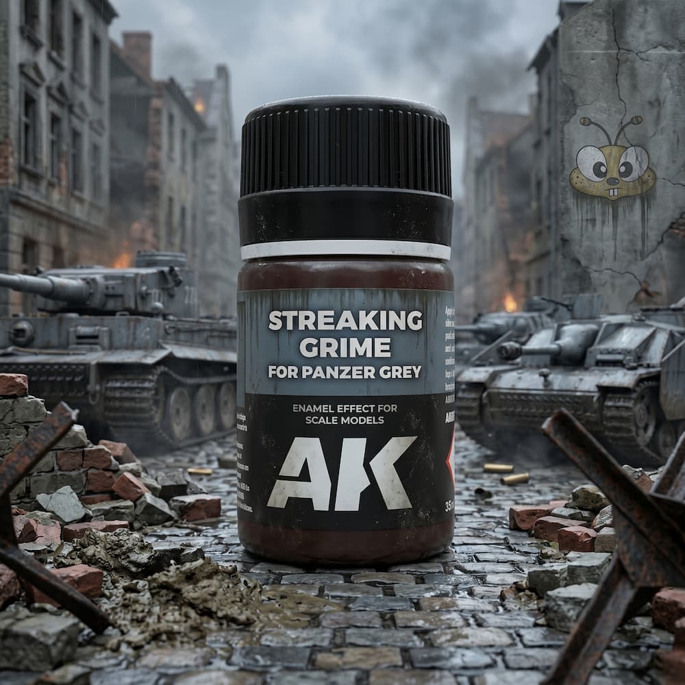 AK Interactive Streaking Grime For Panzer Grey