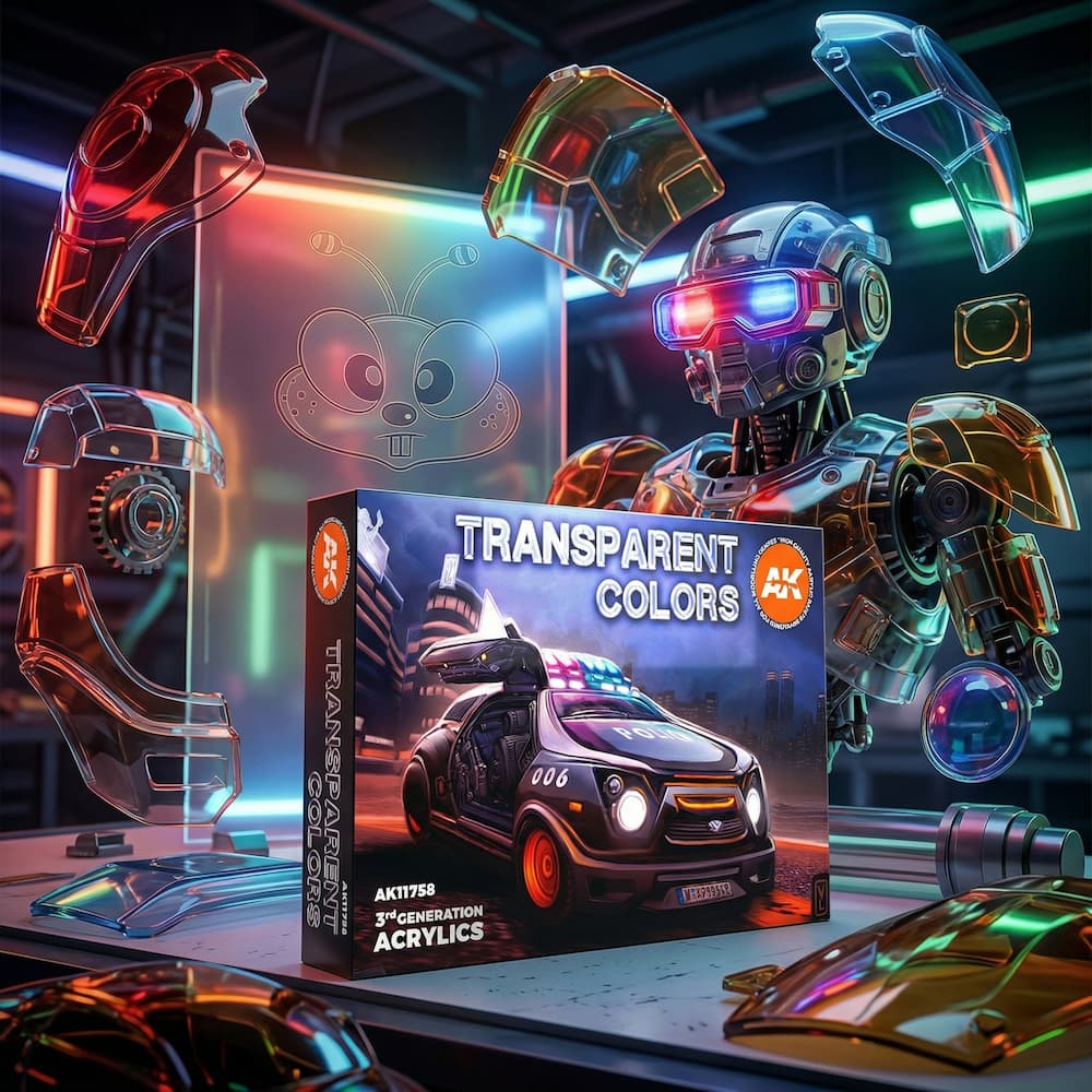 AK Interactive Transparent Colors Set Box