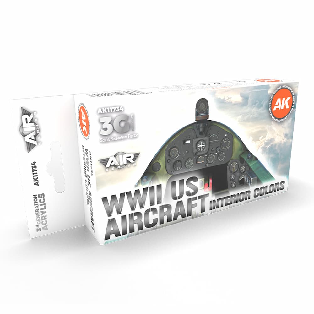 AK Interactive WWII US Aircraft Interior Colors Box
