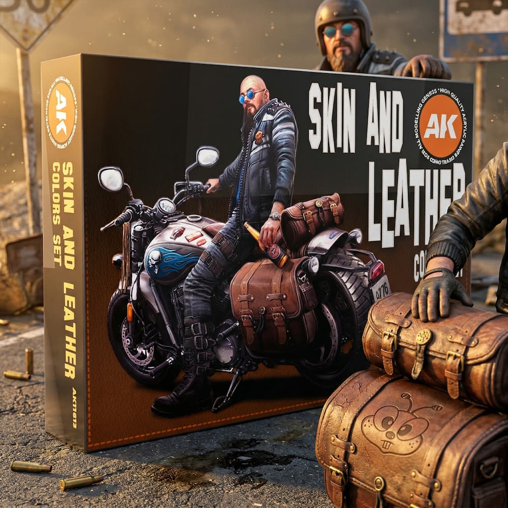 AK Interactive skin and leather acrylics