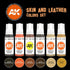 AK Interactive skin and leather paint kit