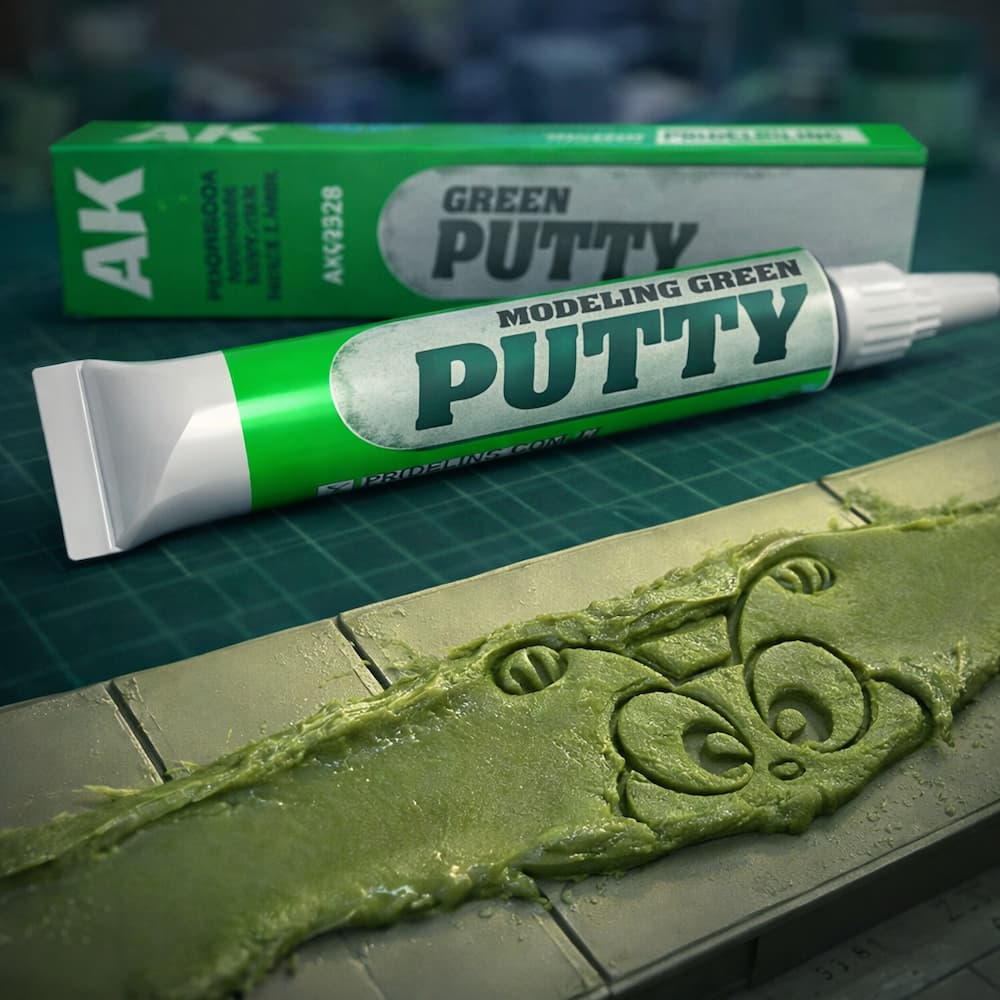 AK MODELING PUTTY Green