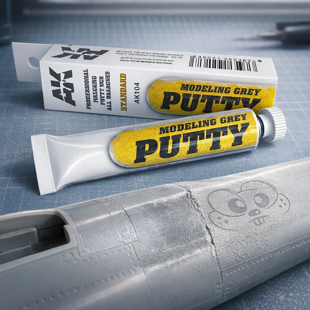 AK MODELING PUTTY Grey