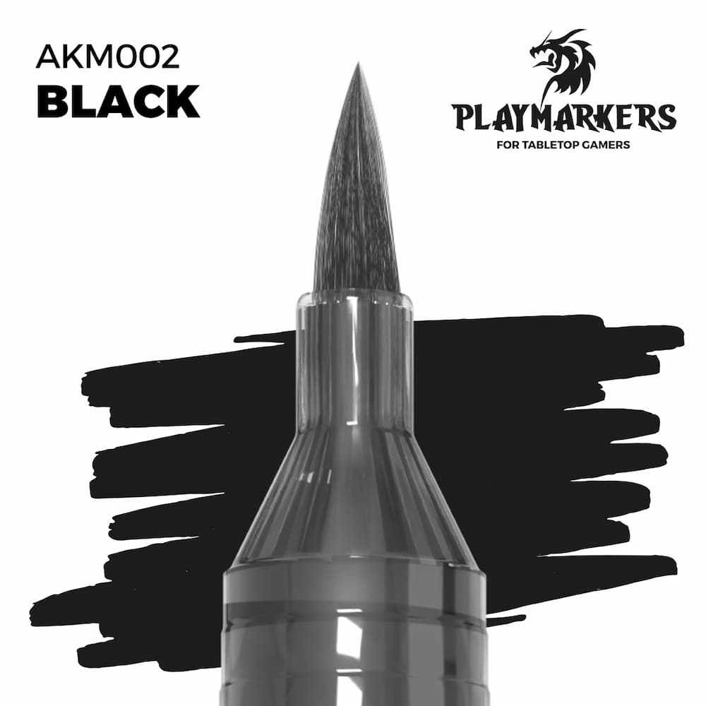 AK Playmarkers Black Color Sample