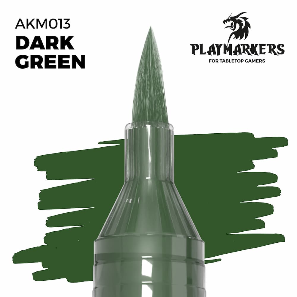AK Playmarkers Dark Green Color Sample