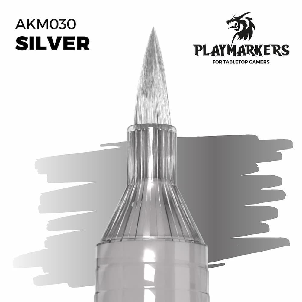 AK Playmarkers Silver Color Sample