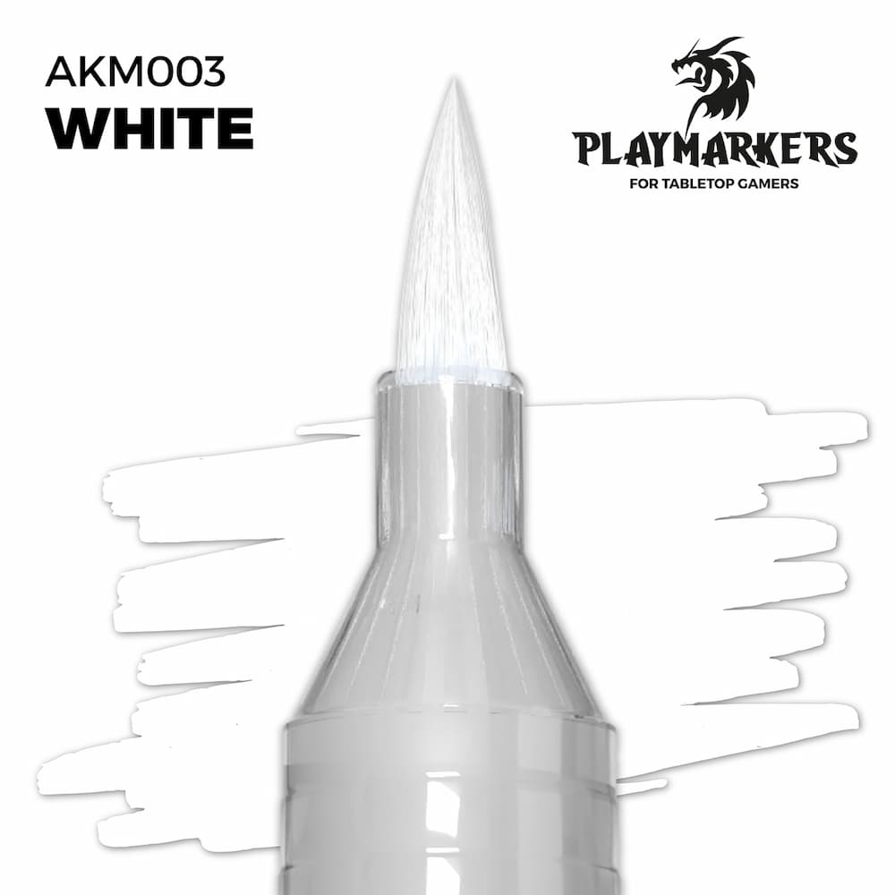 AK Playmarkers White Color Sample