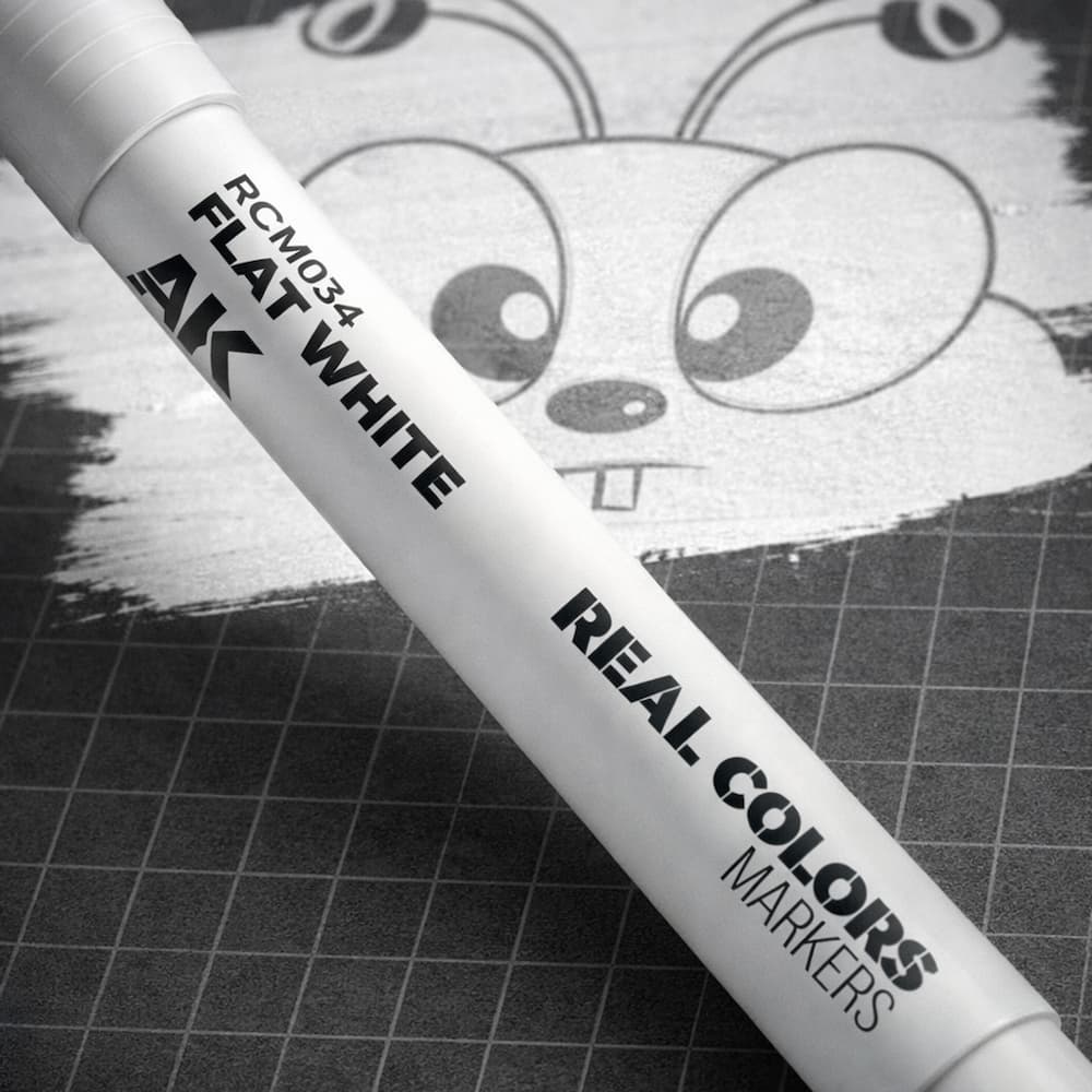 AK RC Markers Flat White