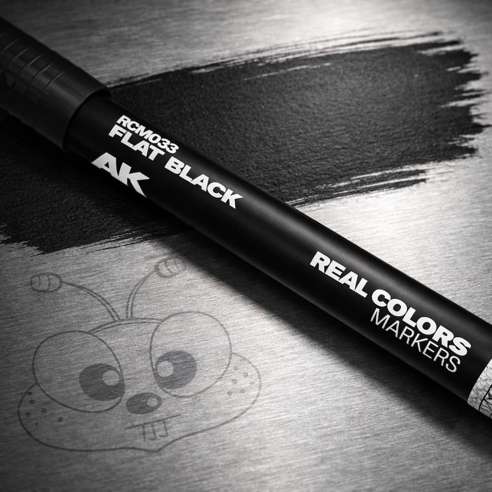 AK Real Colors Markers Flat Black