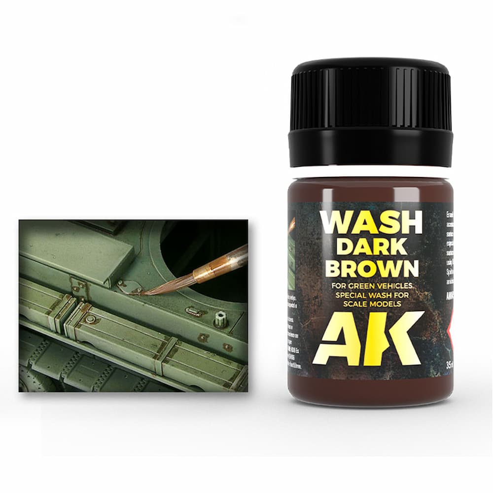 AK045 Dark Brown for Green Vehicles Front View