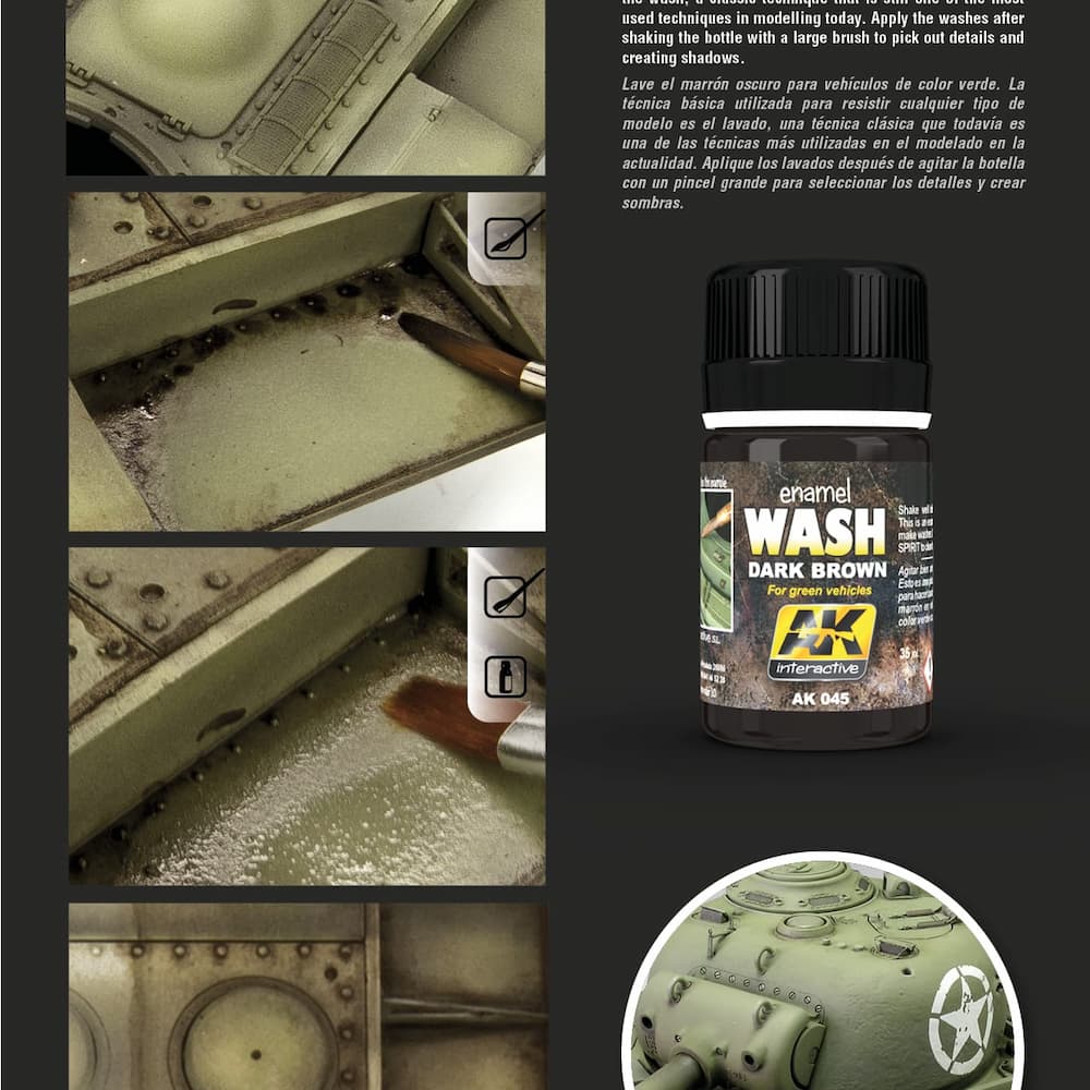 AK045 Dark Brown for Green Vehicles How To Use