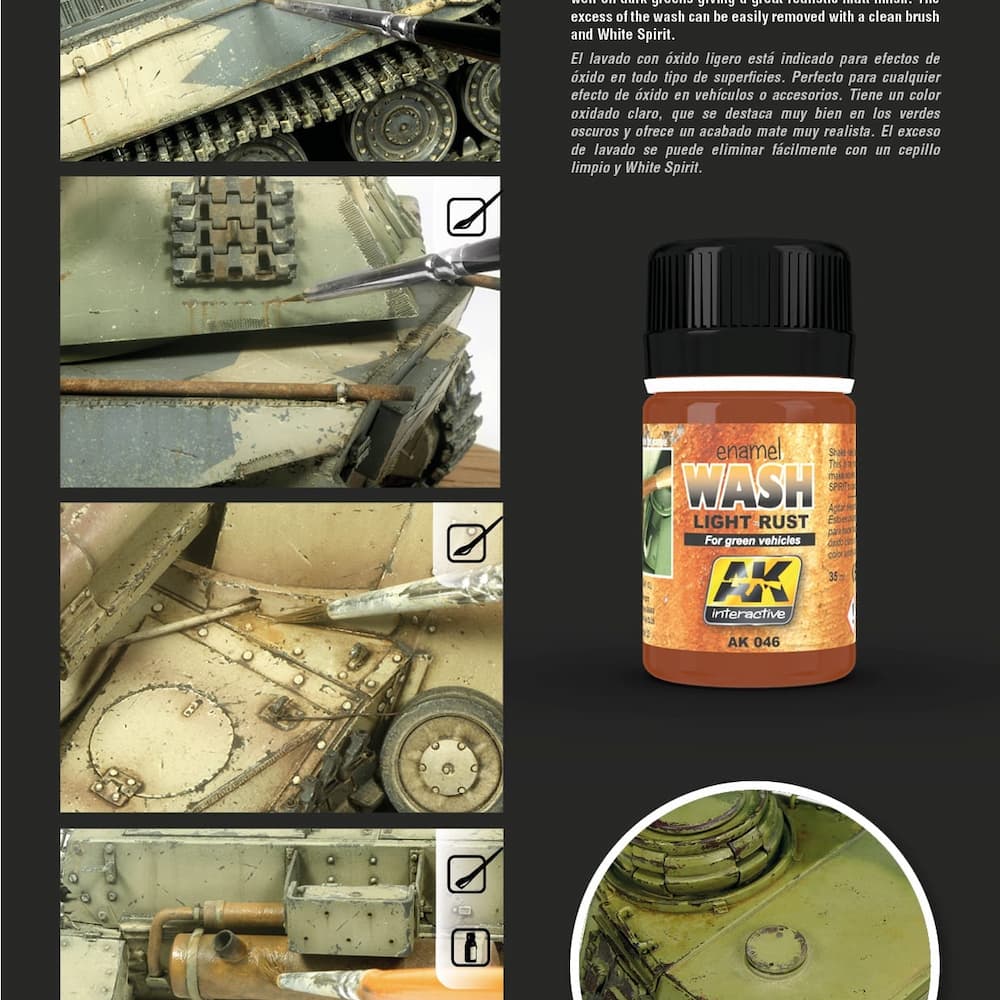 AK046 Light Rust Wash Features