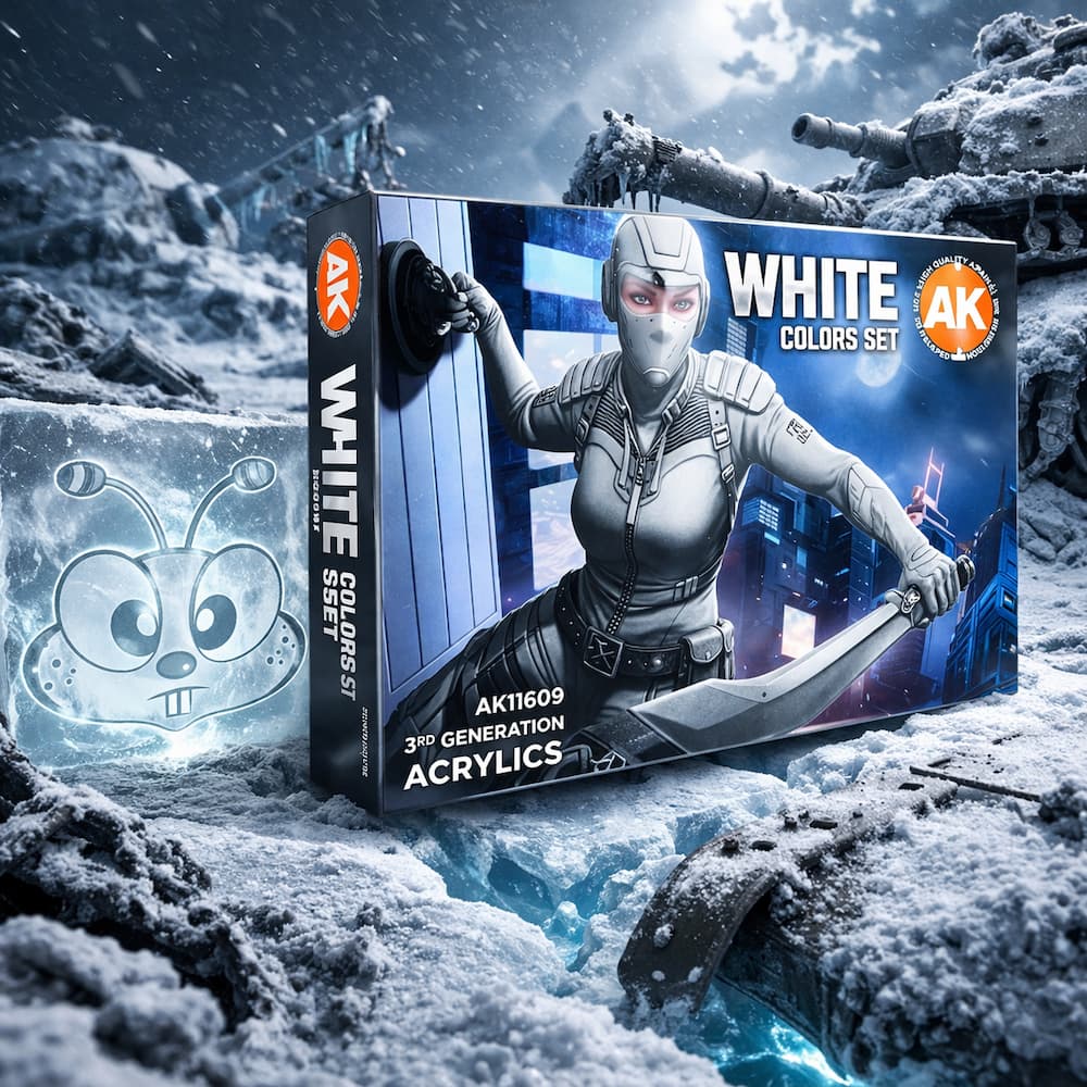 Acrylic White Color Paint Set