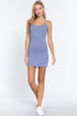 Active Basic Adjustable Strap Cami Dress Artic Blue Front