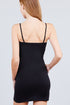 Active Basic Adjustable Strap Cami Dress Black Black
