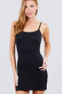Active Basic Adjustable Strap Cami Dress Black