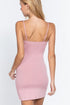 Active Basic Adjustable Strap Cami Dress Paint Pink Back