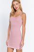 Active Basic Adjustable Strap Cami Dress Paint Pink Side