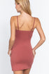 Active Basic Adjustable Strap Cami Dress Pale Rust Back