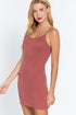 Active Basic Adjustable Strap Cami Dress Pale Rust Side