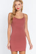 Active Basic Adjustable Strap Cami Dress Pale Rust