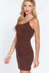 Active Basic Adjustable Strap Cami Dress Serpia Side