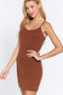 Active Basic Adjustable Strap Cami Dress Truffle Side