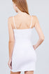 Active Basic Adjustable Strap Cami Dress White Back