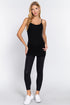 Active Basic Cami Adjustable Straps Black Model
