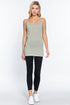 Active Basic Cami Adjustable Straps Celadon Green Model