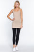 Active Basic Cami Adjustable Straps Coconut Taupe Model
