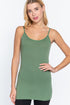 Active Basic Cami Adjustable Straps Jade Green Model