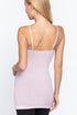 Active Basic Cami Adjustable Straps Lilac Back