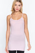 Active Basic Cami Adjustable Straps Lilac Front