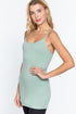 Active Basic Cami Adjustable Straps Sky Mint Side
