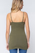 Active Basic Cami Adjustable Straps True Olive Back