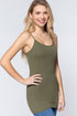 Active Basic Cami Adjustable Straps True Olive Side