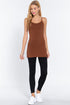 Active Basic Cami Adjustable Straps Truffle Model
