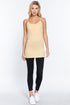 Active Basic Cami Adjustable Straps Vanilla Cake Front