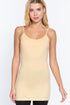 Active Basic Cami Adjustable Straps Vanilla Cake