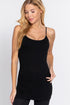 Active Basic Cotton Camisole Black Model