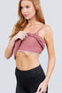 Active Basic Cotton Camisole Dark Pink Side